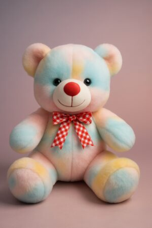 Rainbow Teddy (Sitting)